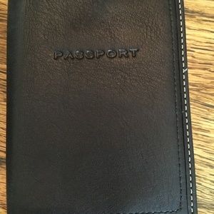 Coach leather passport holder